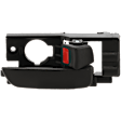 Front, Passenger Side Black Interior Door Handle, With Door Lock Button