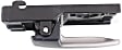 Front, Driver Side Silver lever Interior Door Handle