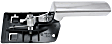 Front or Rear, Passenger Side Interior Door Handle, Chrome, Without Door Lock Hole, Base Model