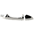 Front, Driver Side Exterior Door Handle, Chrome, Without Key Hole, With Cover