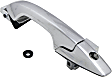 Front, Driver Side Chrome Exterior Door Handle, With Key Hole