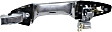 Front, Driver Side Chrome Exterior Door Handle, With Key Hole