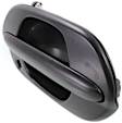 Front, Passenger Side Textured Black Exterior Door Handle, With Key Hole