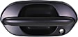 Front, Driver Side Textured Black Exterior Door Handle, With Key Hole