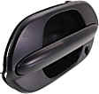Front, Driver Side Textured Black Exterior Door Handle, With Key Hole