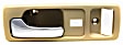 Front, Driver Side Interior Door Handle, Beige Bezel with Chrome Lever, Without Door Lock Hole, 4 Cyl., 2.2L Engine