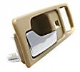 Front, Driver Side Interior Door Handle, Beige Bezel with Chrome Lever, Without Door Lock Hole, 4 Cyl., 2.2L Engine