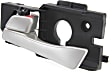 Front, Driver Side Painted Silver Interior Door Handle