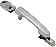 Front, Passenger Side Exterior Door Handle, Chrome, With Key Hole, Without Base