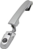 Front, Passenger Side Exterior Door Handle, Chrome, With Key Hole, Without Base