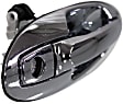 Front, Passenger Side Chrome Exterior Door Handle, With Key Hole, Sedan