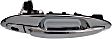 Front, Passenger Side Chrome Exterior Door Handle, With Key Hole, Sedan