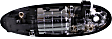 Front, Passenger Side Chrome Exterior Door Handle, With Key Hole, Sedan