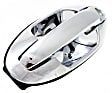 Front, Driver Side Chrome Exterior Door Handle, With Key Hole, Sedan