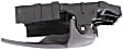 Front, Passenger Side Interior Door Handle, Gray, With Door Lock Button, 4 Cyl., 2.0L Engine
