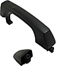 Front Or Rear, Driver Or Passenger Side Exterior Door Handle, Gray, Without Key Hole, With Cap