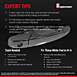 Front Or Rear, Driver Or Passenger Side Exterior Door Handle, Chrome, Without Key Hole, With Cap