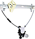 Coupe Front, Passenger Side Power Window Regulator, With Motor