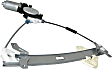 Coupe Front, Driver Side Power Window Regulator, With Motor