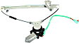Front, Driver Side Window Regulator, Power, With 6-Prong Connector With One-Touch Feature, 4 Cyl., 2.4L Engine