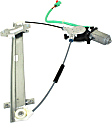 Front, Driver Side Window Regulator, Power, With 6-Prong Connector With One-Touch Feature, 4 Cyl., 2.4L Engine