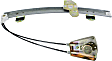 Front, Driver Side Manual Window Regulator, Without Motor