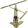 Coupe Front, Driver Side Manual Window Regulator, Without Motor