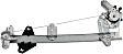 Front, Driver Side Window Regulator, Power, With 6-Prong Connector