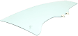 Front, Passenger Side Door Glass, Clear, Coupe, Replaces NAGS No. FD21826 GTYN