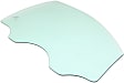 Front, Passenger Side Door Glass, Clear, Without Clips, 4-Door, Sedan, Replaces NAGS No. FD22639 GTNN