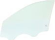 Front, Passenger Side Door Glass, Clear, Without Clips, 4-Door, Sedan, Replaces NAGS No. FD22639 GTNN