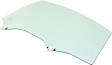 Front, Passenger Side Door Glass, Green Tint, Replaces NAGS No. FD24728 GTYN