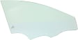 Front, Passenger Side Door Glass, Green Tint, Without Clips, Korea Built Vehicle, Replaces NAGS No. FD24997 GTNN