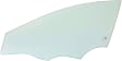 Front, Driver Side Door Glass, Green Tint, Without Clips, Korea Built Vehicle, Replaces NAGS No. FD24998 GTNN