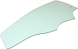 Front, Driver Side Door Glass, Green Tint, Without Clips, Korea Built Vehicle, Replaces NAGS No. FD24998 GTNN