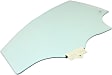 Front, Driver Side Door Glass, Green Tint, Without Clips, Replaces NAGS No. FD25738 GTYN