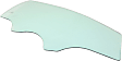 Front, Passenger Side Door Glass, Green Tint, Without Clips, Replaces NAGS No. FD24681 GTNN