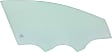 Front, Driver Side Door Glass, Green Tint, Without Clips, Replaces NAGS No. FD24682 GTNN