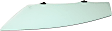 Front, Driver Side Door Glass, Green Tint, 4-Door, Sedan, Replaces NAGS No. FD25113 GTYN