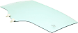 Rear, Driver Side Door Glass, Green Tint, 4-Door, Sedan, Replaces NAGS No. FD22696 GTYN