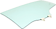 Rear, Driver Side Door Glass, Green Tint, 4-Door, Sedan, Replaces NAGS No. FD22696 GTYN
