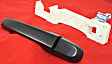 Rear, Driver Side Exterior Door Handle, Textured Black, Without Key Hole, GLS Model