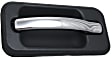 Rear, Driver Side Exterior Door Handle, Black Bezel With Chrome Lever, Without Key Hole, Base Model