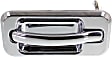 Rear, Driver Side Exterior Door Handle, Chrome, Without Key Hole, Base Model