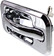 Rear, Driver Side Exterior Door Handle, Chrome, Without Key Hole, Base Model