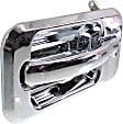 Rear, Driver Side Exterior Door Handle, Chrome, Without Key Hole, Base Model