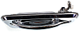 Rear, Driver Side Exterior Door Handle, Chrome, Without Key Hole, Base Model