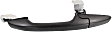 Rear, Driver Side Primed Exterior Door Handle, Without Key Hole