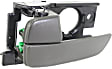 Rear, Driver Side Interior Door Handle, Gray, With Door Lock Button, GLS Model