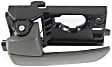 Rear, Driver Side Interior Door Handle, Gray, With Door Lock Button, GLS Model